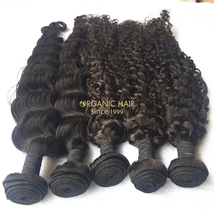 High quality virgin brazilian human hair extensions for black women 